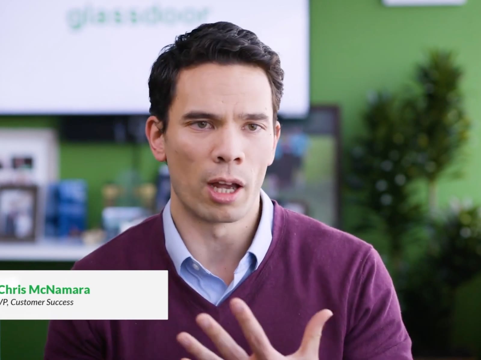 Glassdoor: On set, at ease — Story still